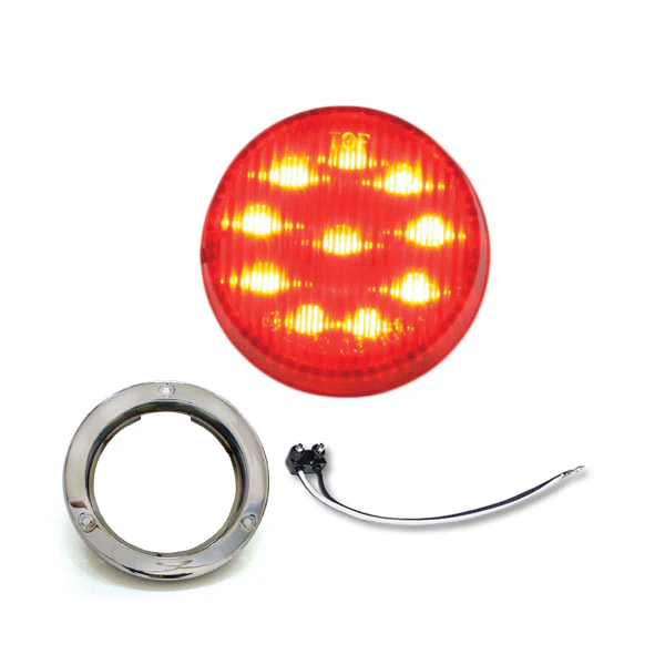 2" LED Marker Light with Stainless Steel Bezel - Image 4