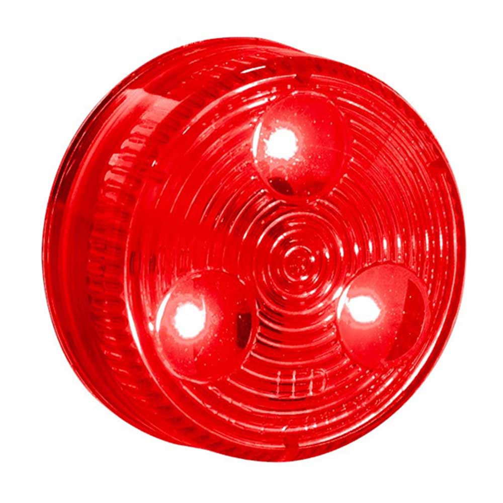 2" Low Profile Red 3 LED Marker Light - Image 3