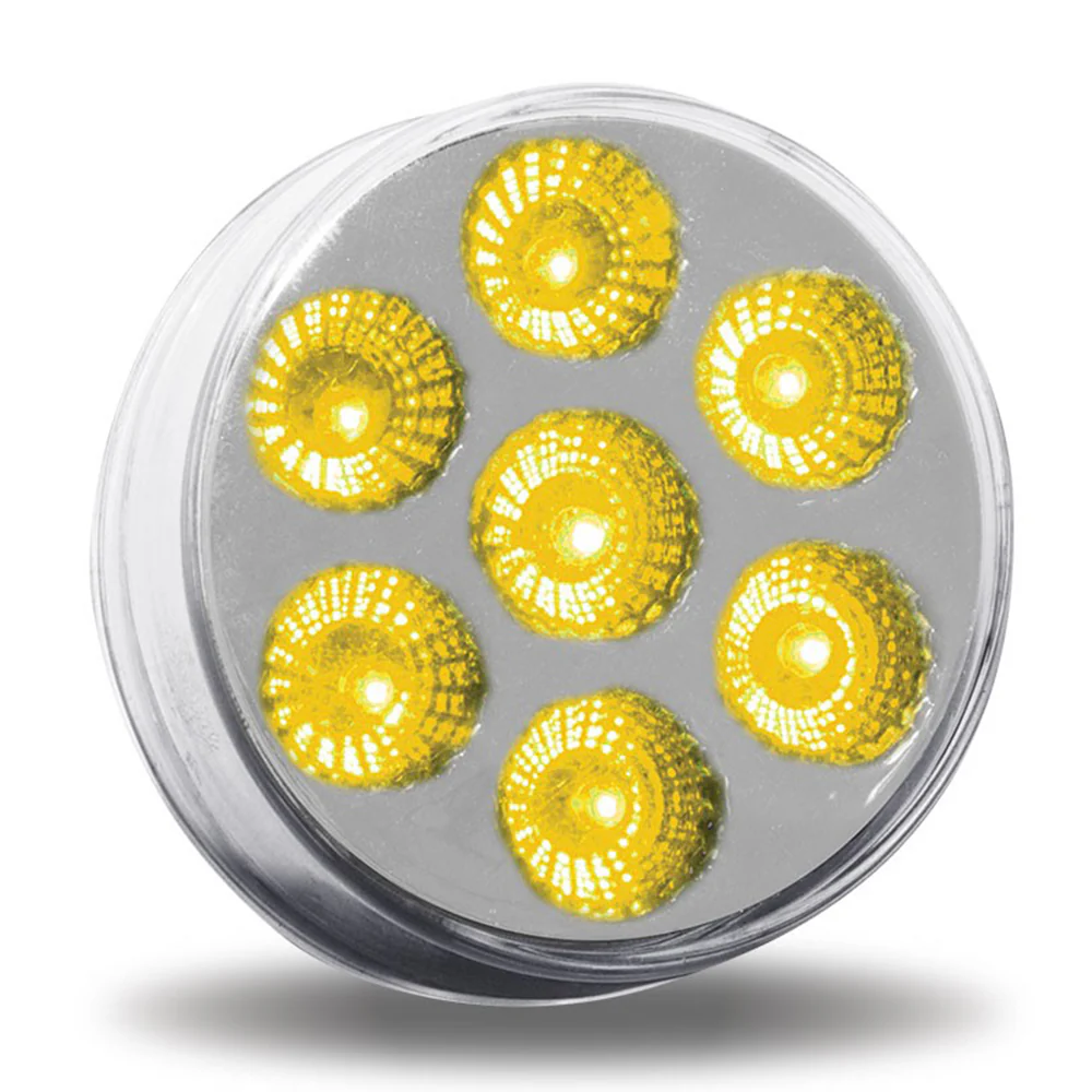 2" Marker Light with Seven LEDs and Clear Lens
