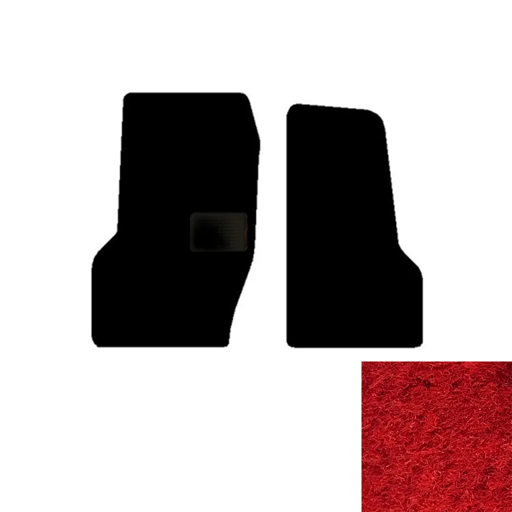 2-Piece Premium Floor Mat Set for Freightliner M2 in Red