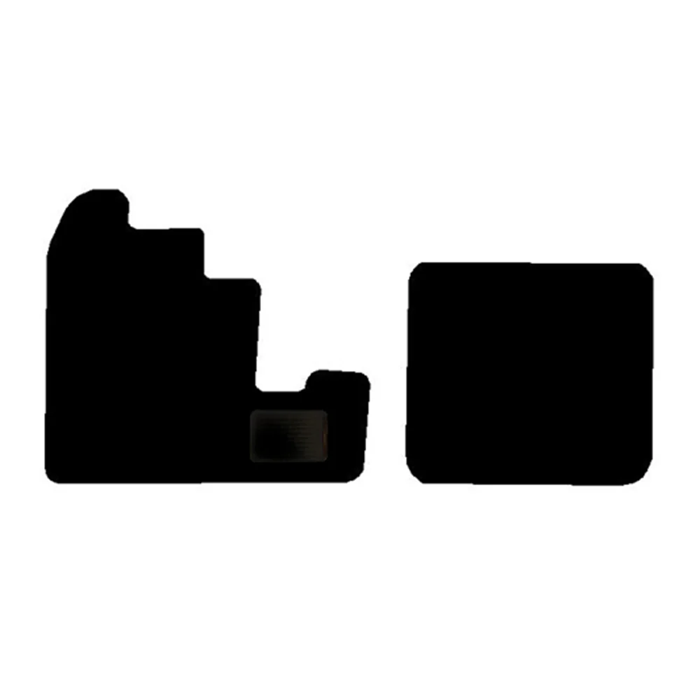 2-Piece Premium Floor Mat Set for Kenworth K100 in Black