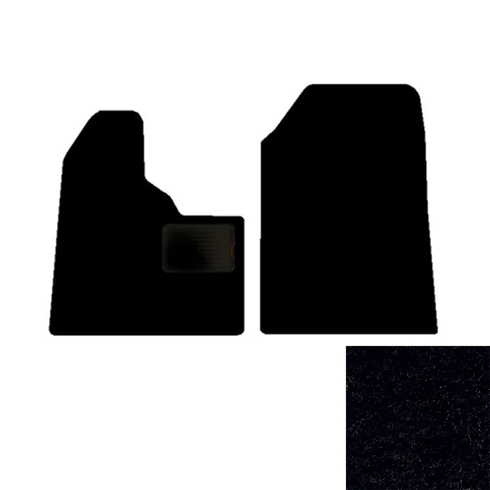 2-Piece Premium Floor Mat Set for Peterbilt 357/377/378/379 in Black