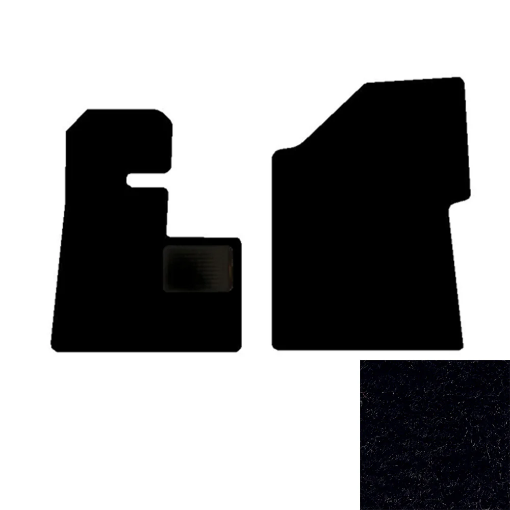 2-Piece Premium Floor Mat Set for Peterbilt 379/386/388/389 in Black