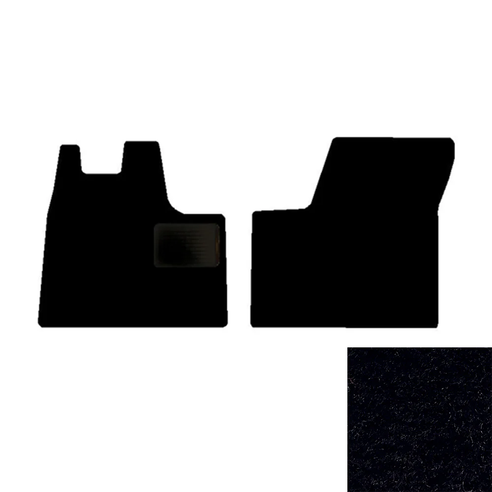 2-Piece Premium Floor Mat Set for Peterbilt 387/587 in Black