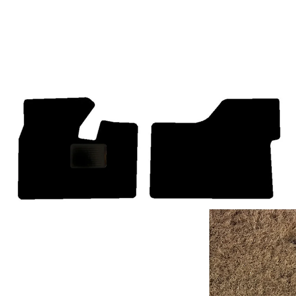 2-Piece Premium Floor Mat Set for Peterbilt 579 in Beige