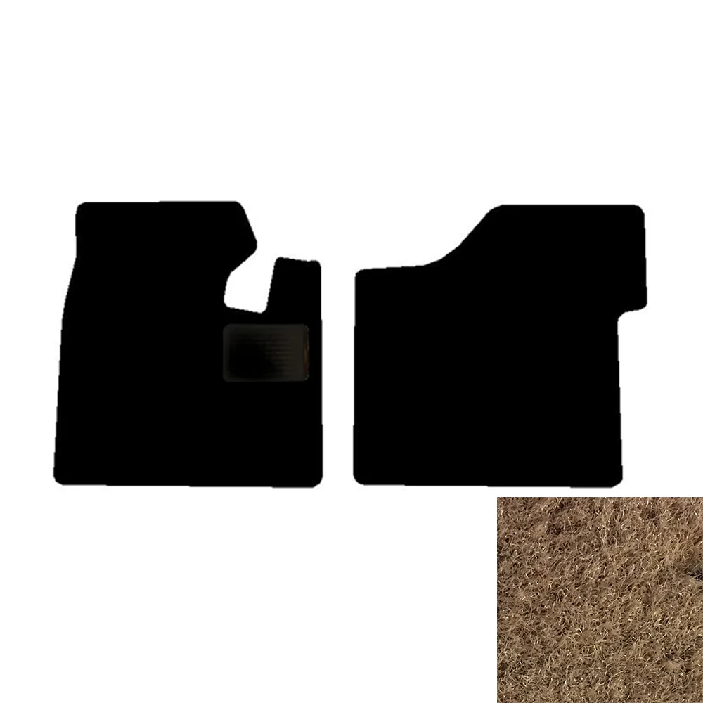 2-Piece Premium Floor Mats for Kenworth T680 in Beige