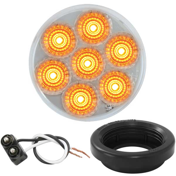 2" Spyder LED Marker Light with Grommet and Plug - Image 3
