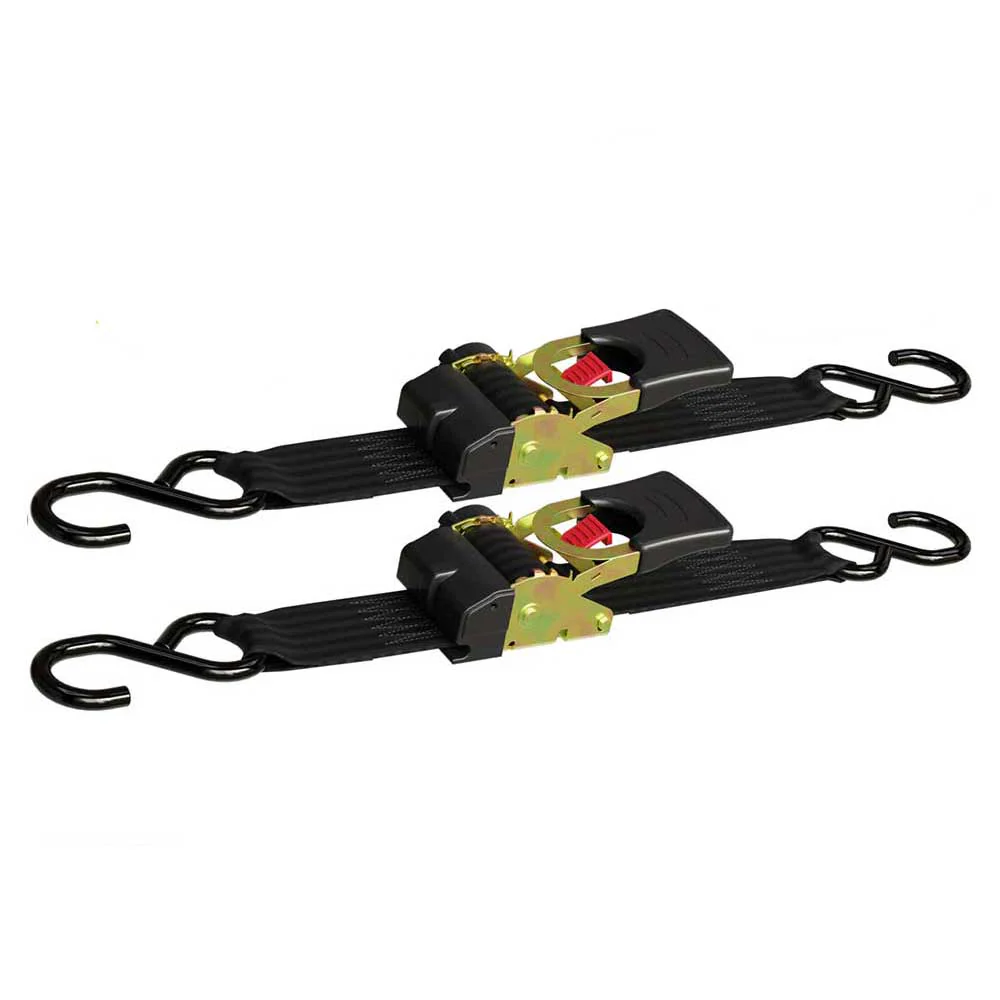 2" x 10'  Retractable Ratchet Straps - 2 Pack - Image 3
