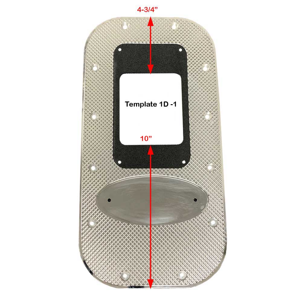20-1/2" Peterbilt and Kenworth Universal Diamond Billet Shifter Floor Plate - Image 3
