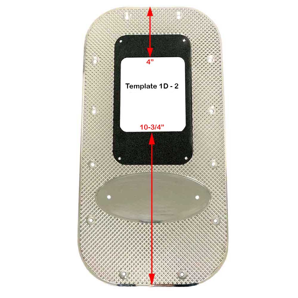 20-1/2" Peterbilt and Kenworth Universal Diamond Billet Shifter Floor Plate - Image 4