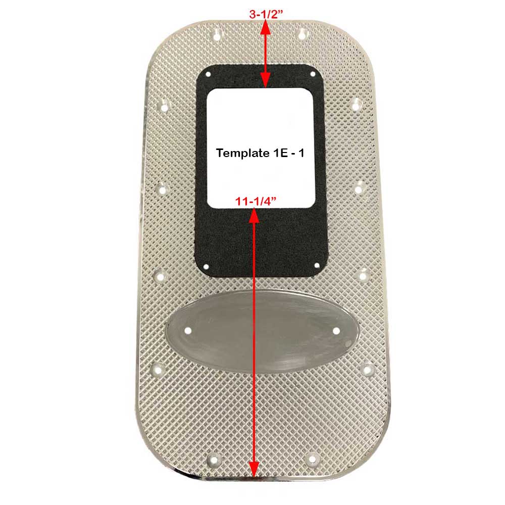 20-1/2" Peterbilt and Kenworth Universal Diamond Billet Shifter Floor Plate - Image 5