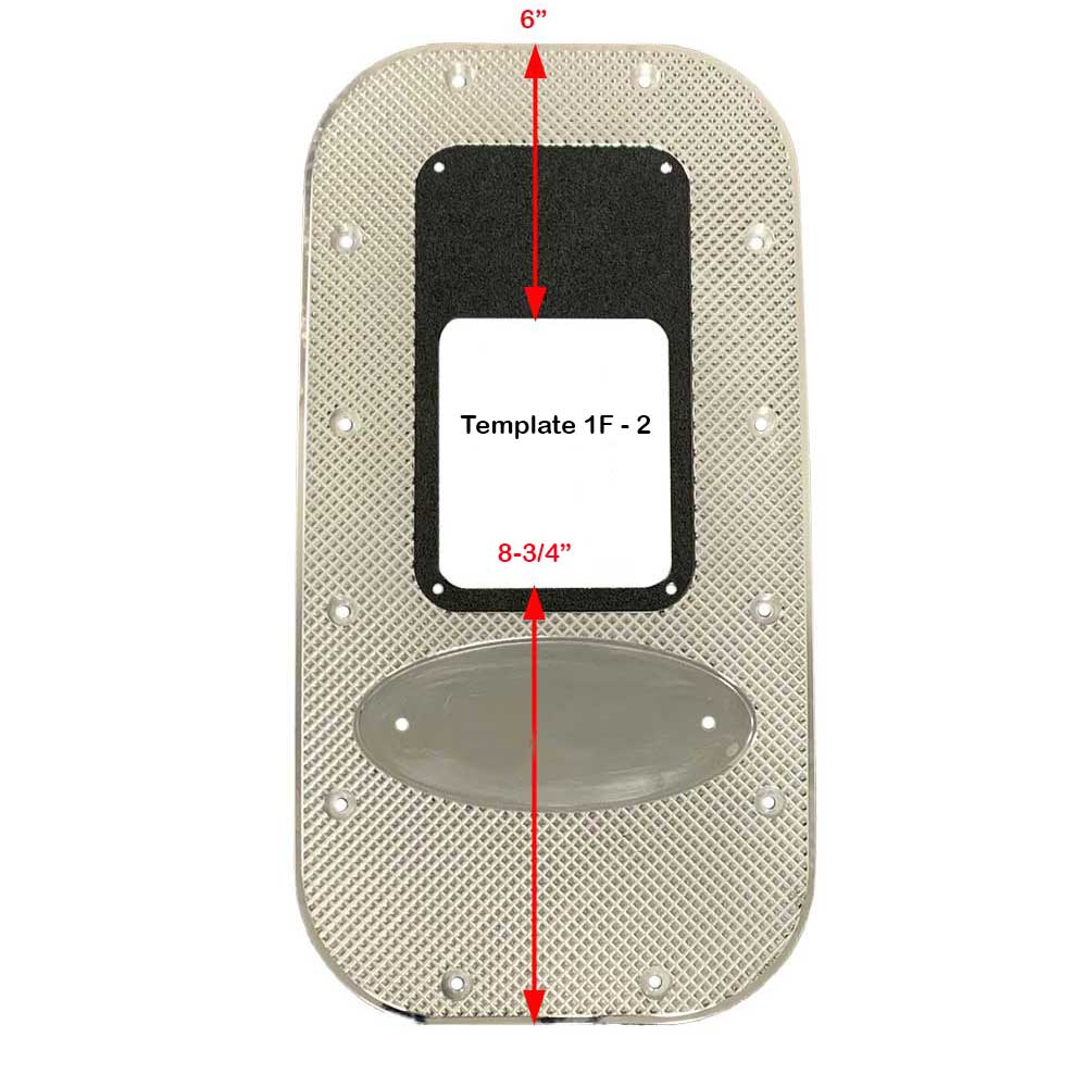 20-1/2" Peterbilt and Kenworth Universal Diamond Billet Shifter Floor Plate - Image 7