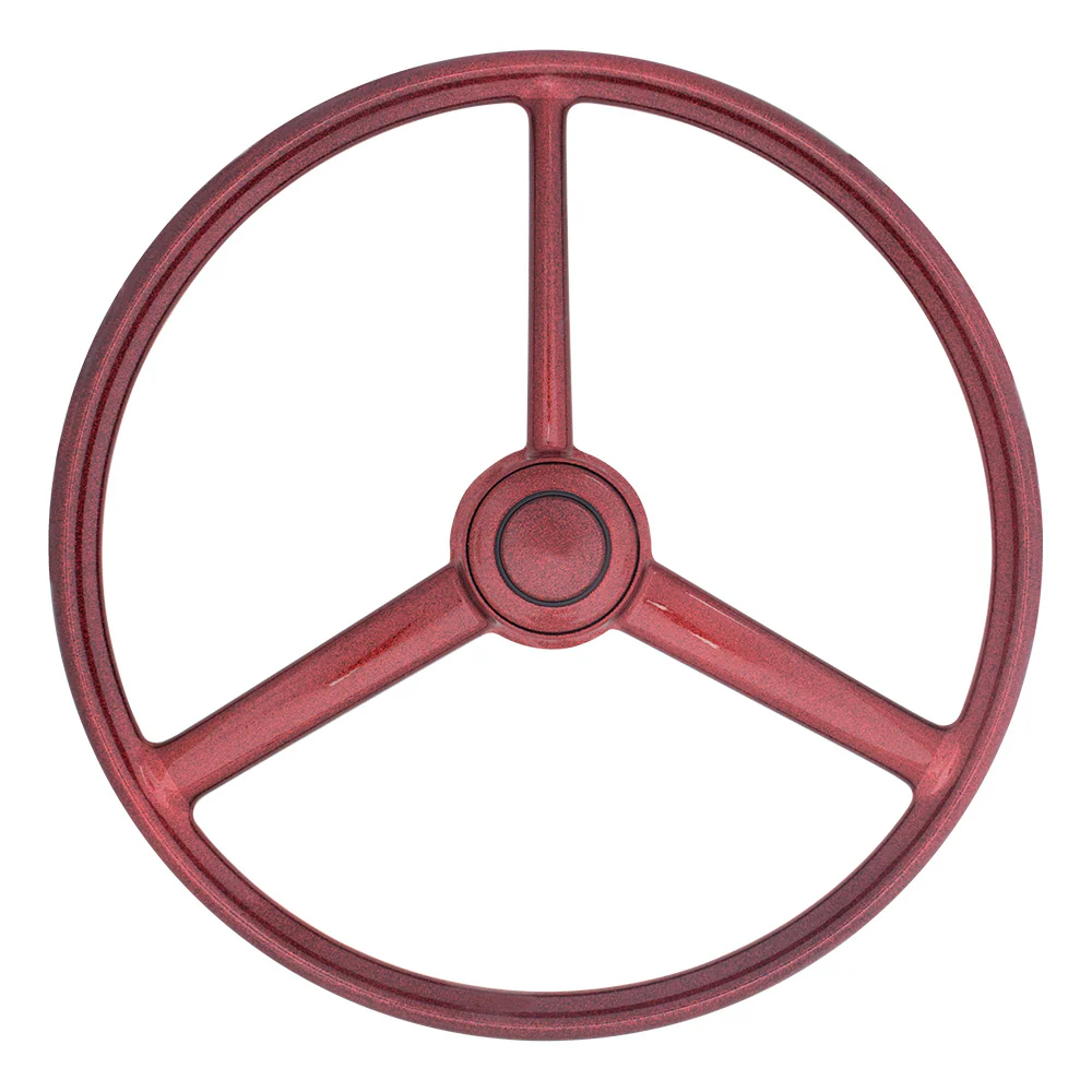20" 3-Spoke Retro Red Sparkles Steering Wheel