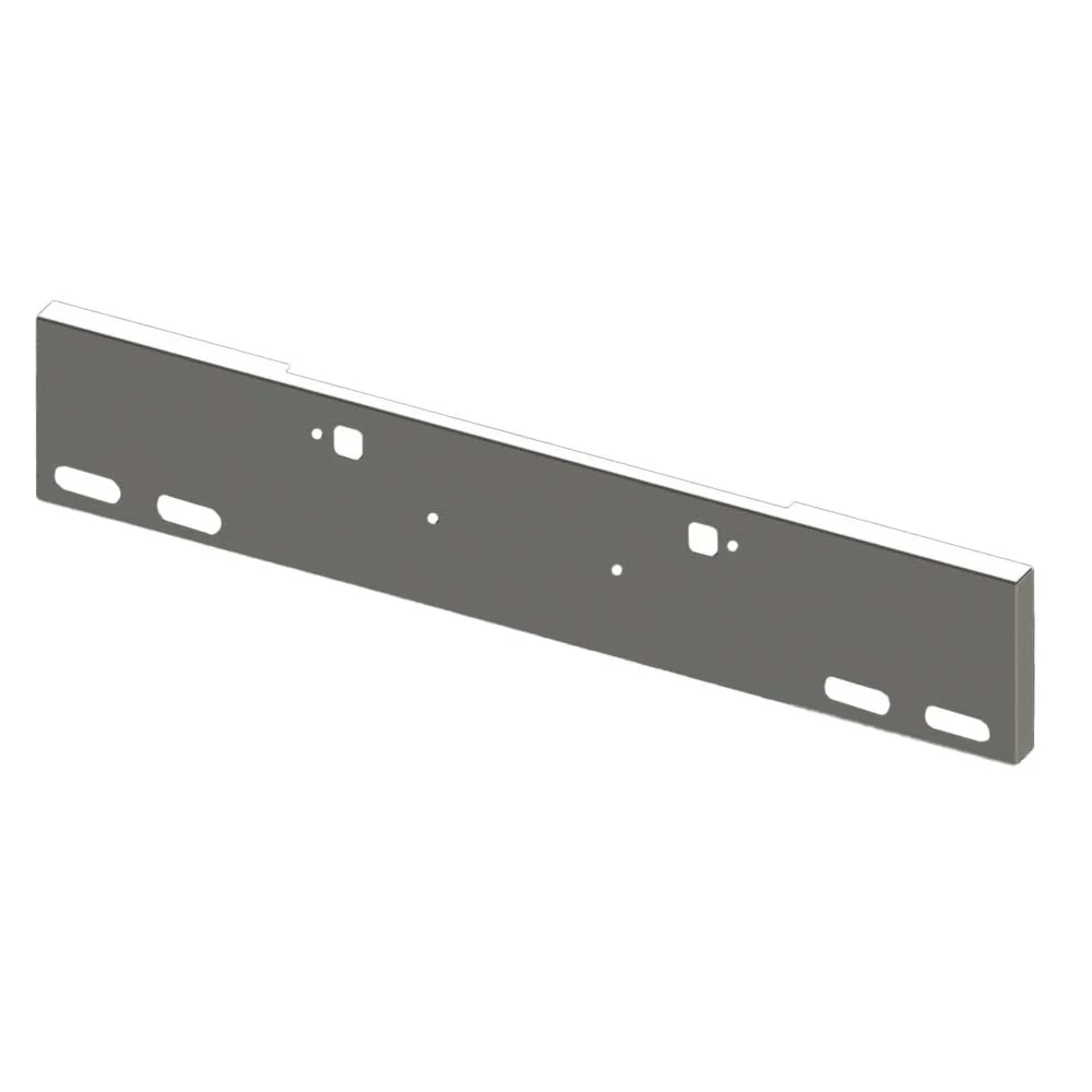 20" Boxed End Chrome Plated with Tow, 4 Oval Light Cutouts Bumper for Peterbilt 365, 367, 388, 389, 567 and Kenworth W990