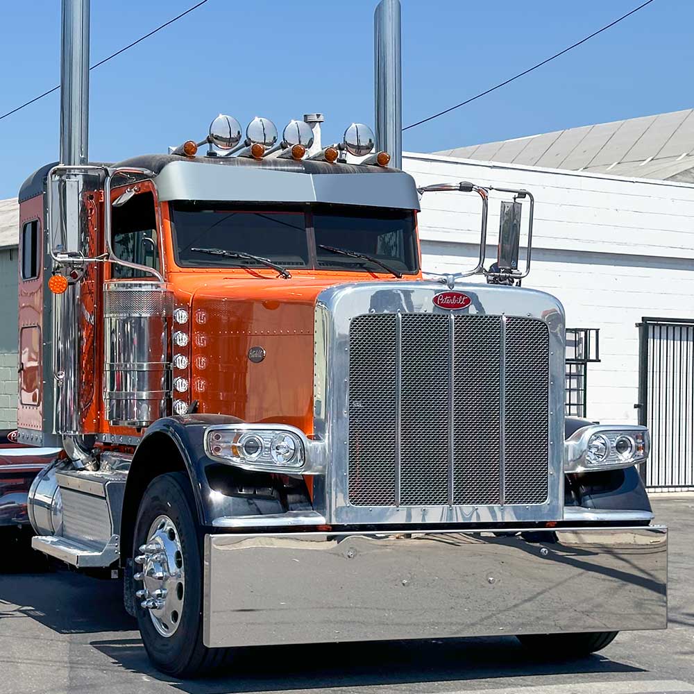 20" Boxed End Stainless Steel Bumper with Tow Holes