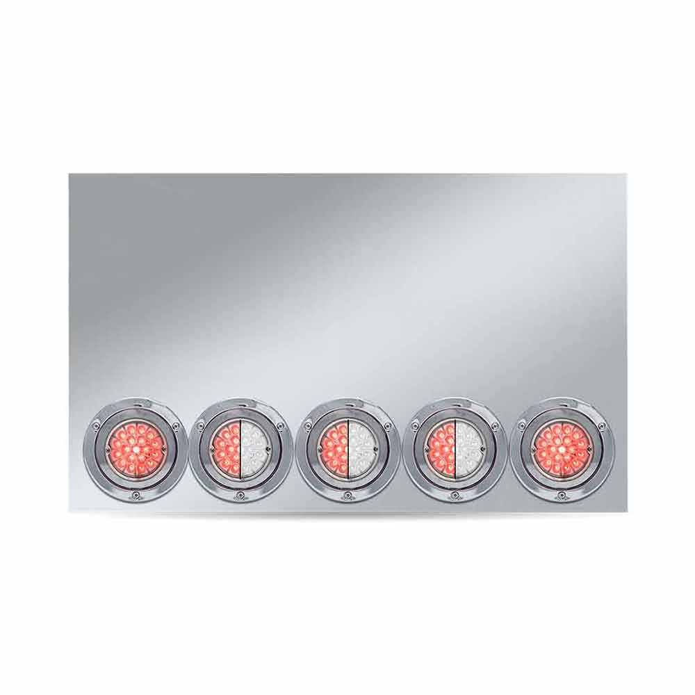 20" Drop Center Panel with Dual Clear Lens Watermelon Lights