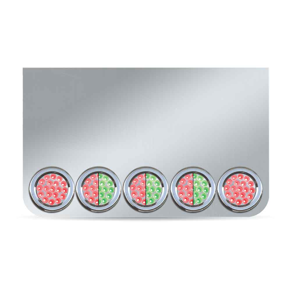 20" Drop Center Panel with Eight 4" Red/Green LEDS