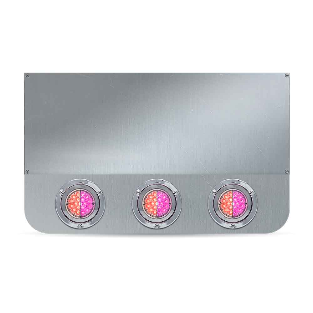 20" Drop Center Panel with Eight 4" Red/Pink Dual Revolution Watermelon LEDS - Image 2