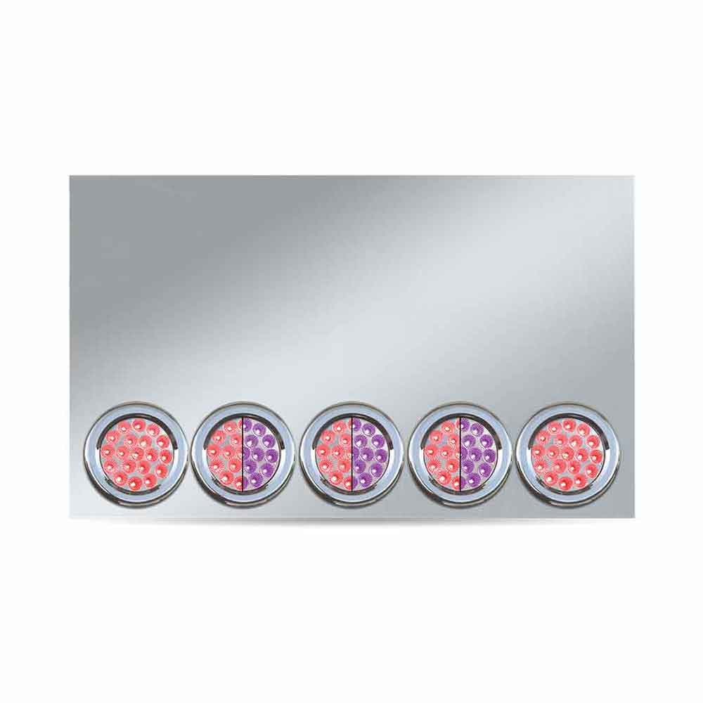 20" Drop Purple/Red Dual Revolution Center Panel