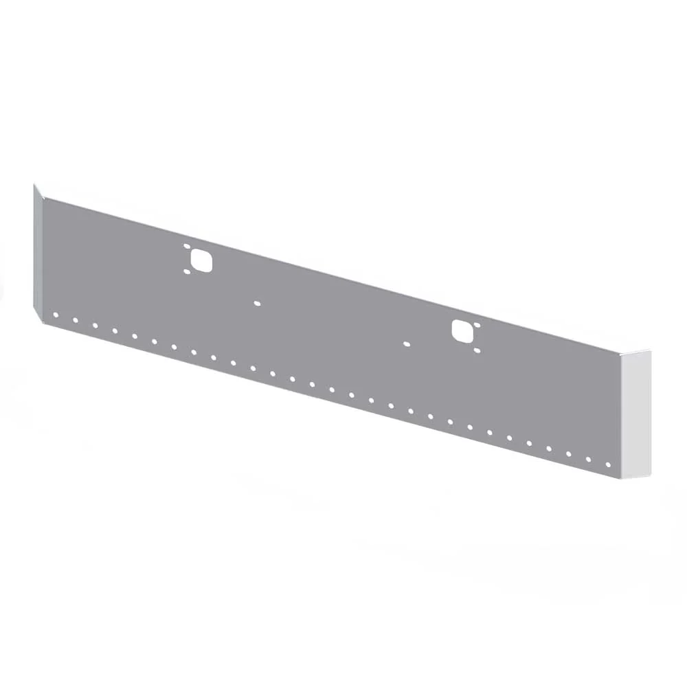 20" Kenworth W900B, W900L Chrome Plated Mitered End with Thirty-One 3/4" and Tow Holes Bumper