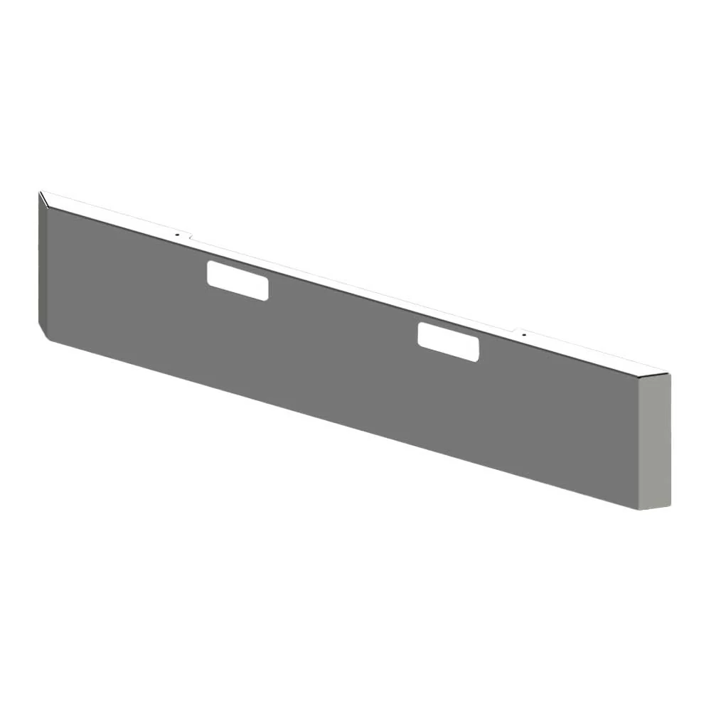 20" Mitered End with Tow Holes Chrome Plated Blind Mount Bumper for Peterbilt 359