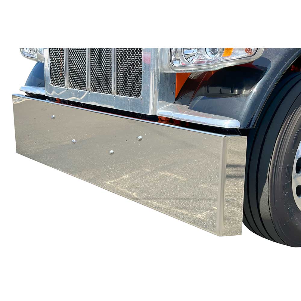 20" Mitered Stainless Steel Bumper with Tow Holes