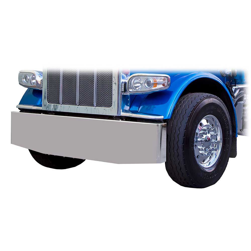 20" Rolled End Tapered Square Blind Mount Stainless Steel Bumper