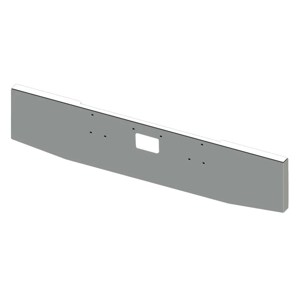 20" Tapered Boxed End Chrome Bumper with Tow Hole for Peterbilt 357, 378, 379