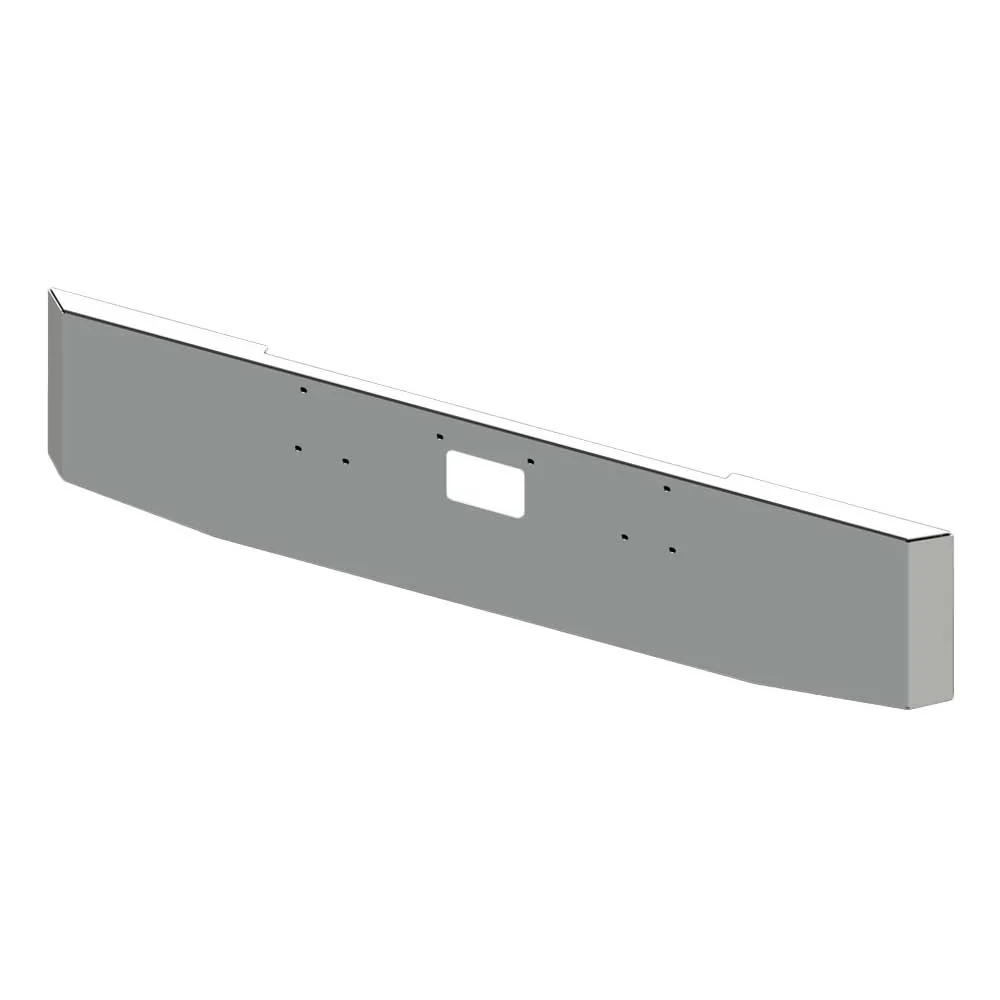 20" Tapered Mitered End Chrome Bumper with Tow Hole for Peterbilt 357, 378, 379