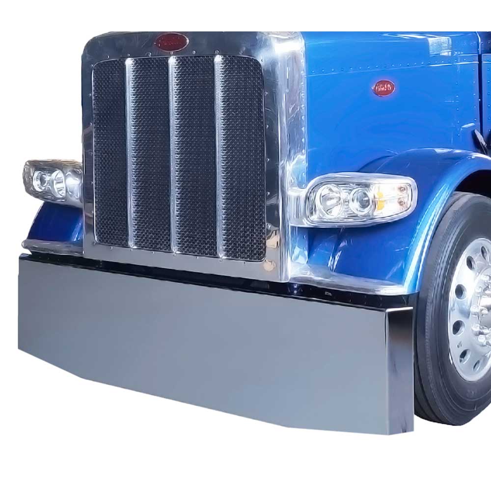 20" Tapered Mitered End Stainless Steel Bumper with Blind Mount Plate