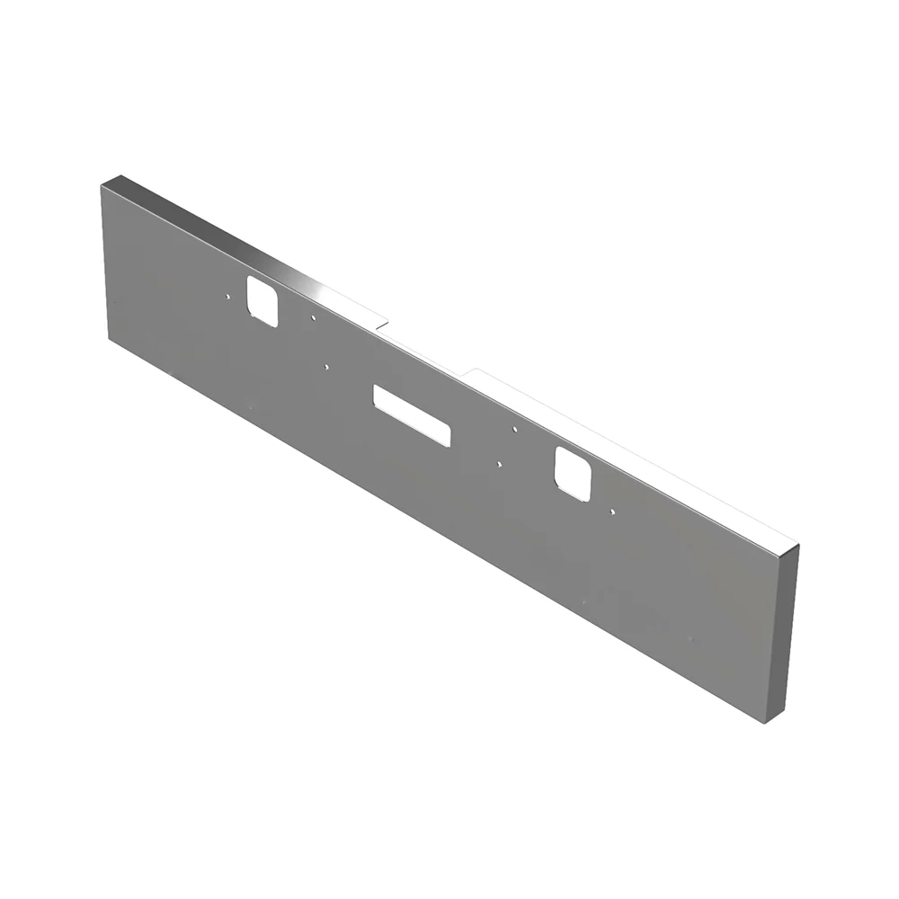 2002-2007 Freightliner Classic 1200 20" Chrome Bumper with Tow and Step Cutout