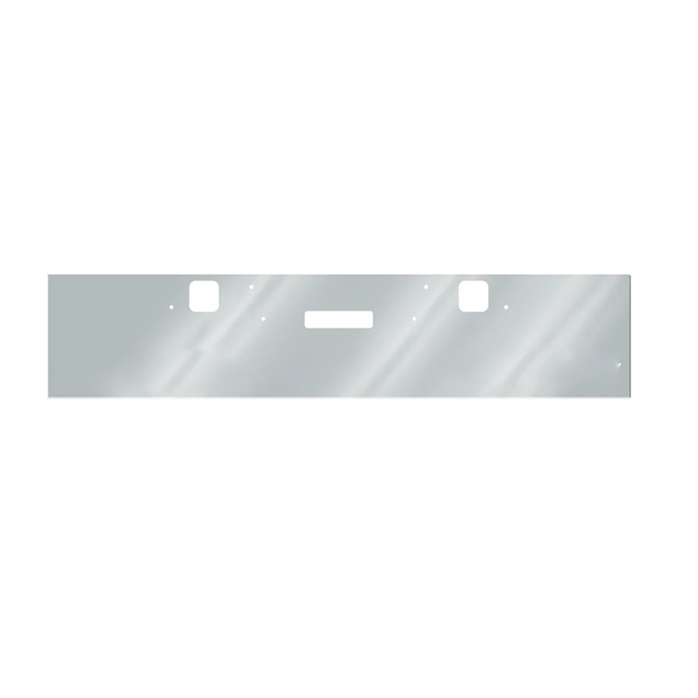 2002-2007 Freightliner Classic 1200 20" Chrome Bumper with Tow and Step Cutout - Image 2