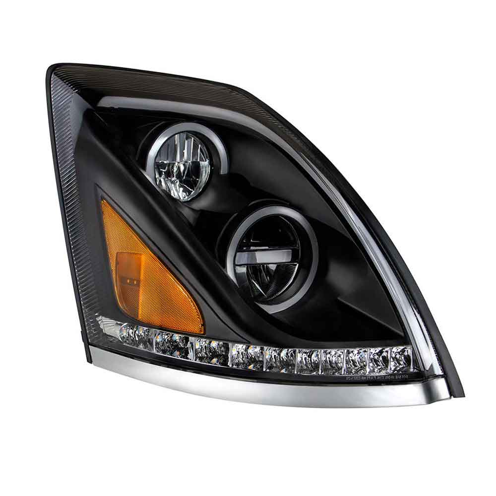 2013-2017 Volvo VN/VNL Black LED Headlight - Image 5