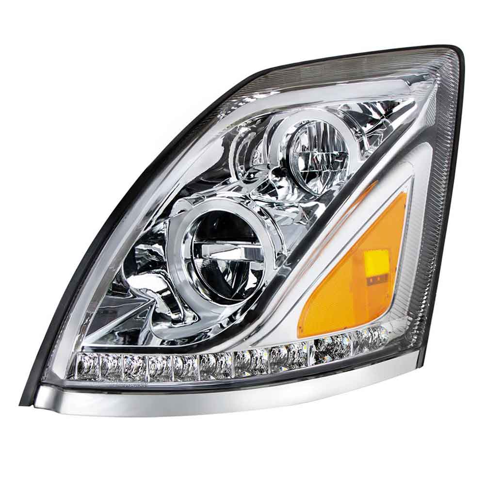 2013-2017 Volvo VN/VNL Chrome LED Headlight - Image 6