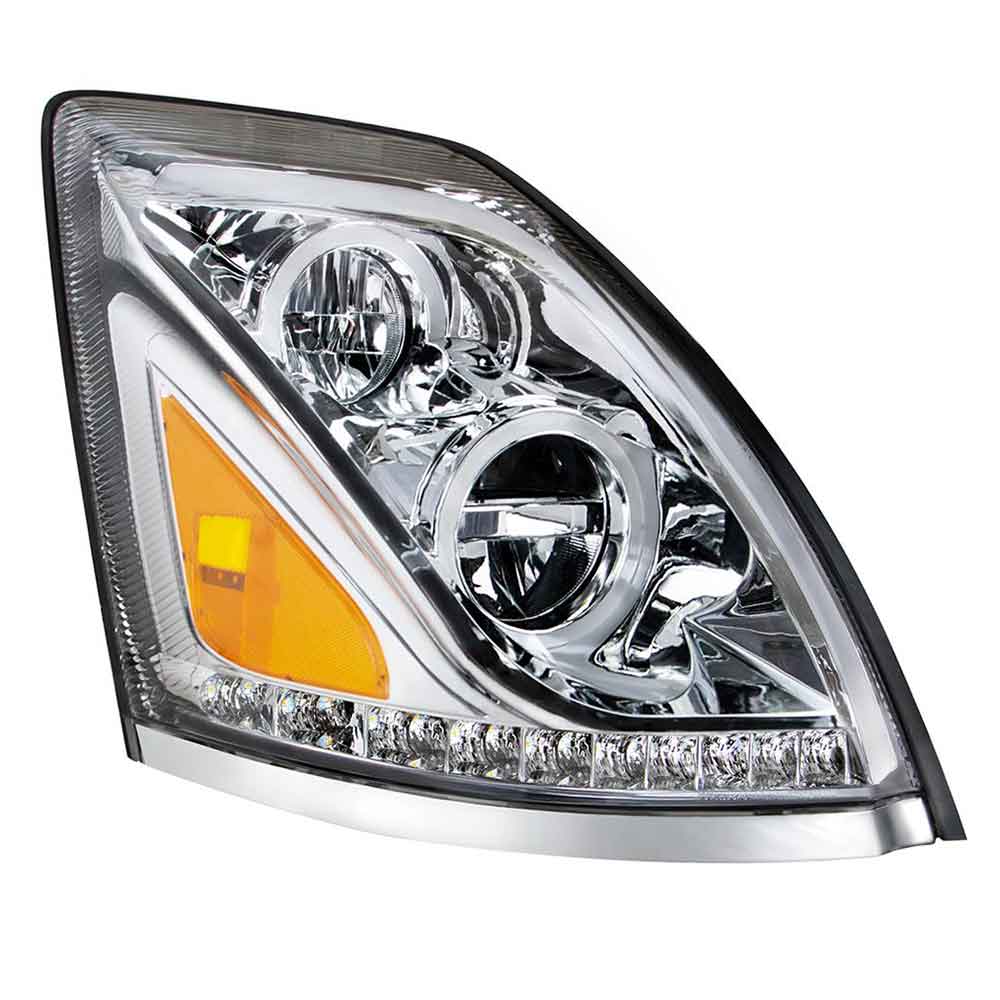 2013-2017 Volvo VN/VNL Chrome LED Headlight - Image 7