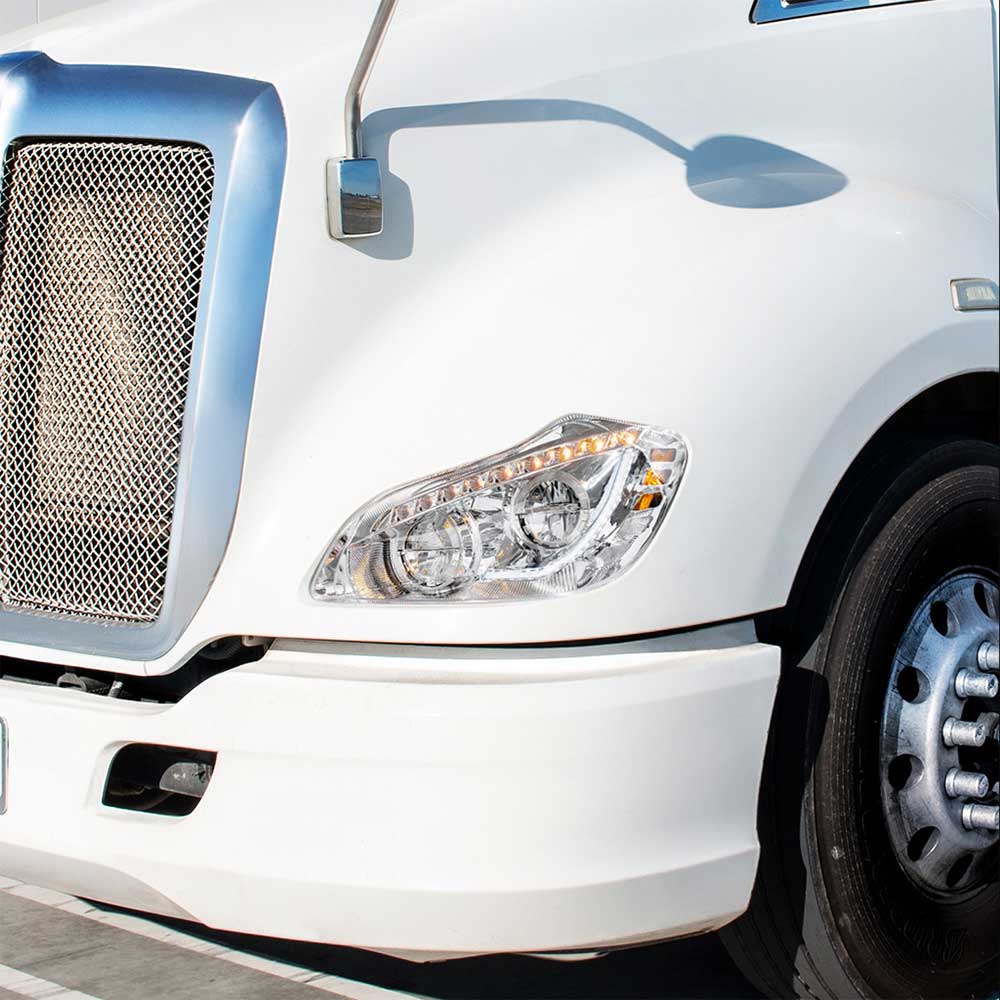 2013-2021 Kenworth T680 High Power 45 LED Headlight with Sequential Turn Signal - Image 2