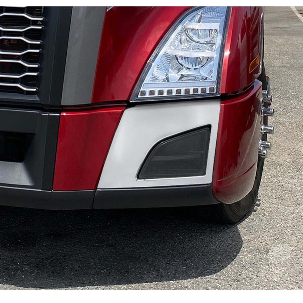 2018-2022 Volvo VNL Bumper Corner Trim with Fog Light Opening - Image 2