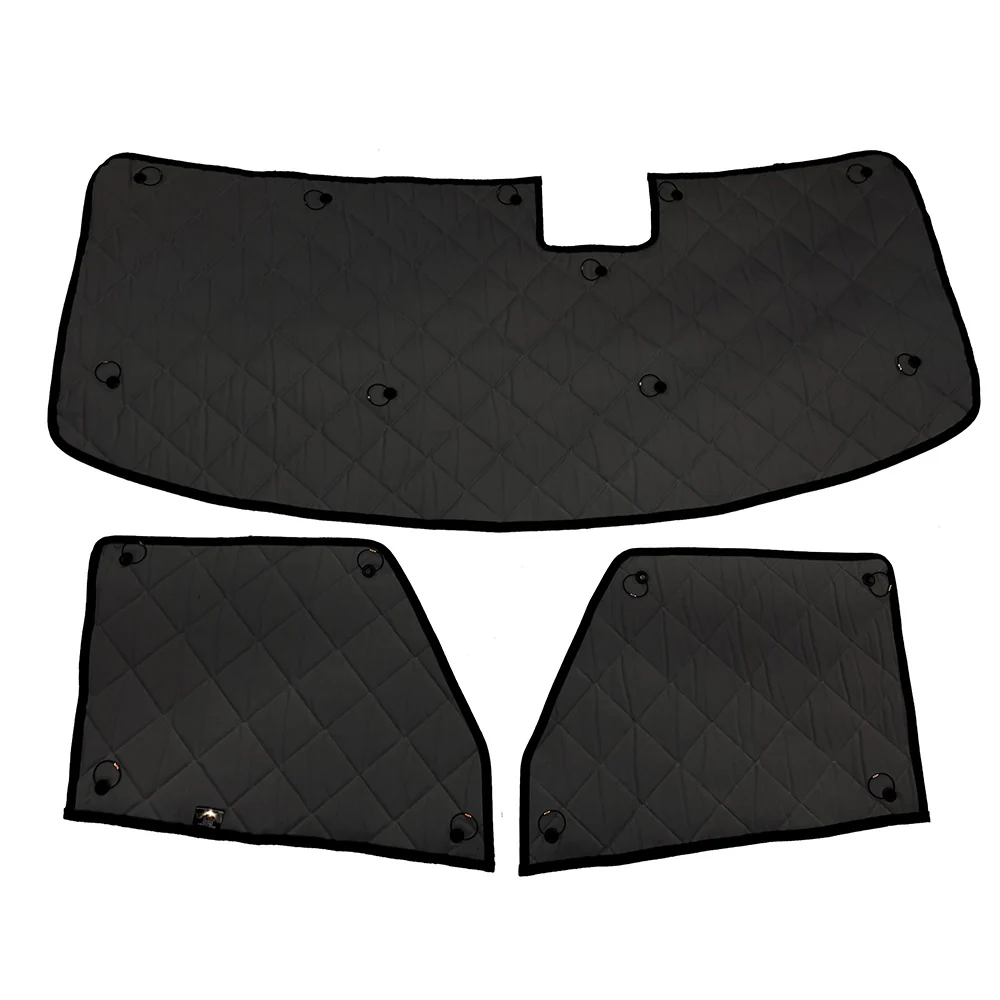 2025+ Volvo VNL, VNR ZenEclipse Blackout 3 Piece Black Window Covers