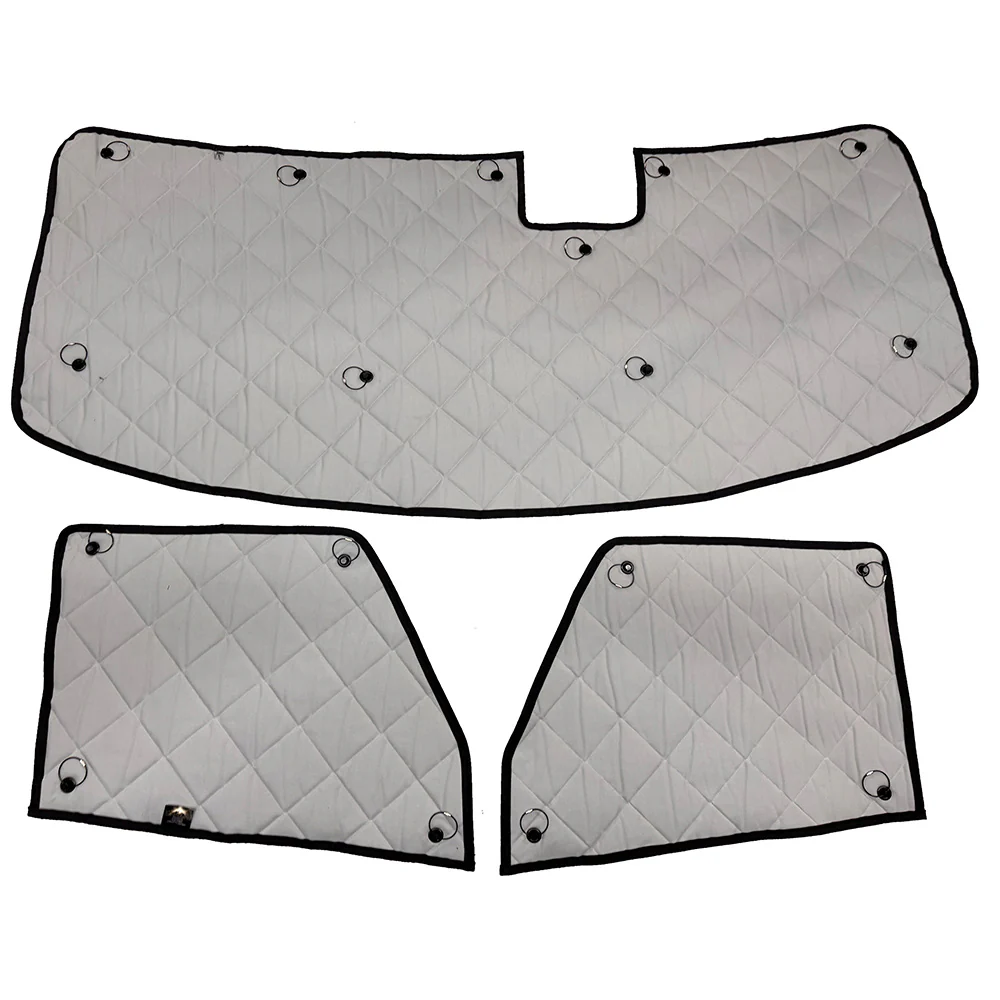 2025+ Volvo VNL, VNR ZenEclipse Blackout 3 Piece Gray Window Covers