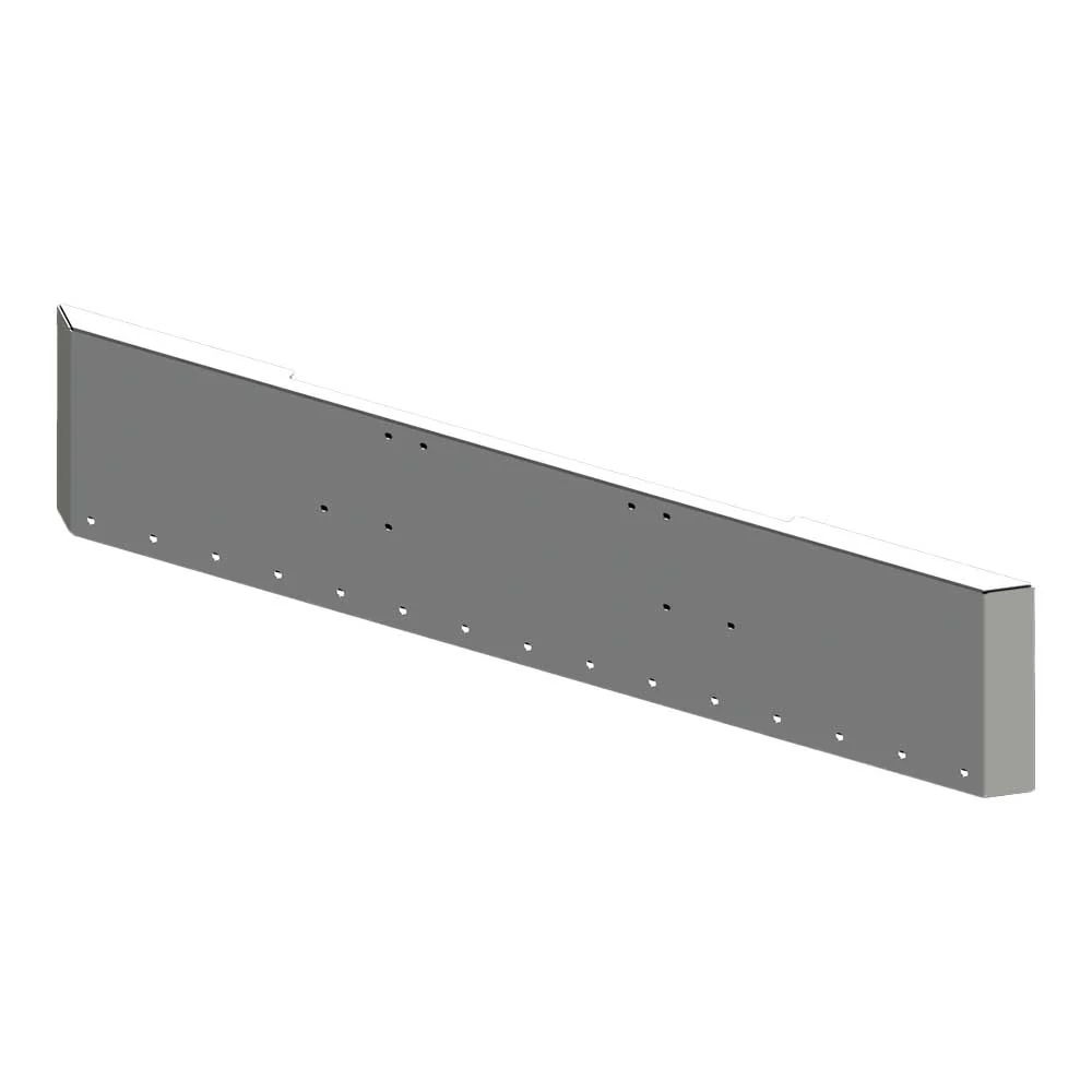20" Freightliner Classic 1994-2003 Mitered End Chrome Bumper with Fifteen 3/4" Light Cutouts
