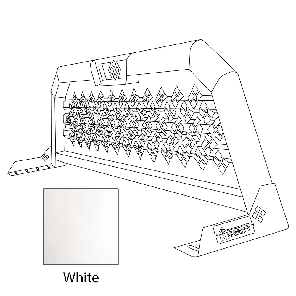 21x73 Merritt White Cab High Punched Headache Rack