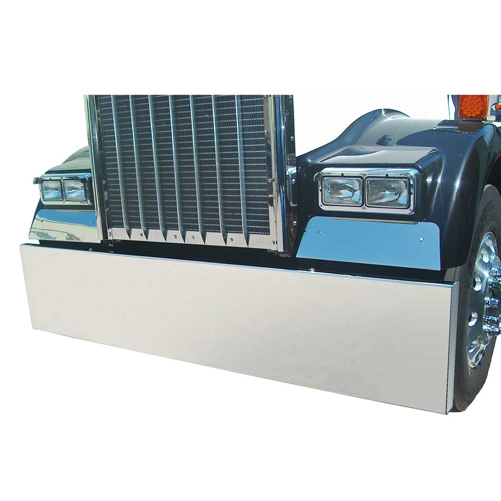 22" Boxed End Stainless Steel Bumper with Blind Mount Plate