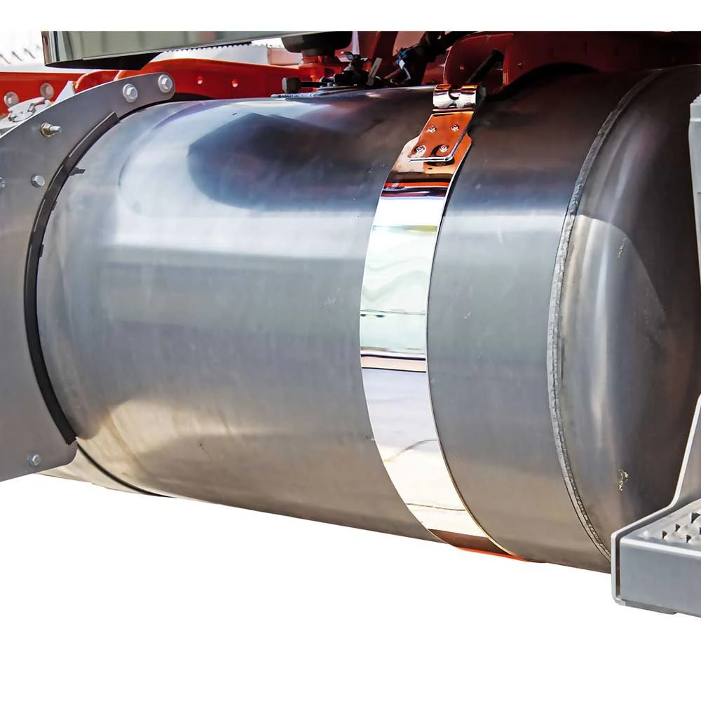 22" Kenworth 11 Gauge Stainless Steel Straight Fuel Tank Replacement Straps - Image 4