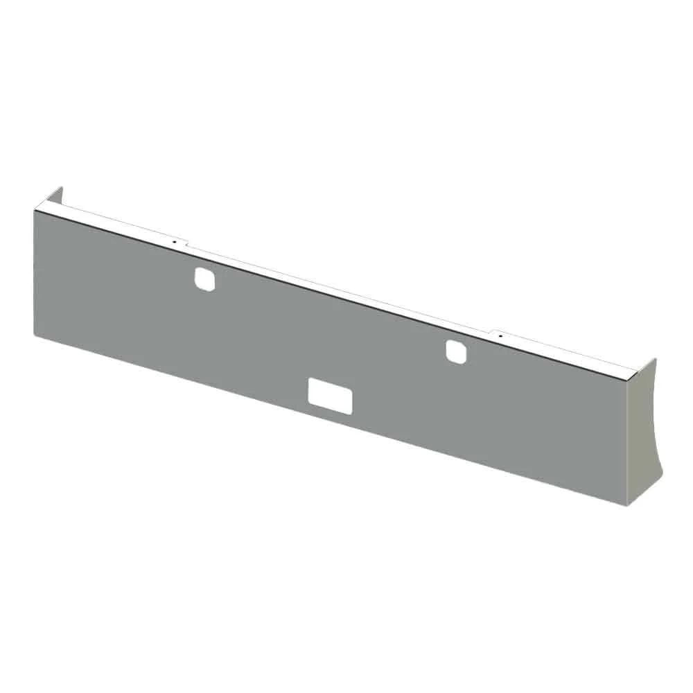 22" Kenworth W900B, W900L American Eagle Chrome Plated Blind Mount Bumper with Step and Tow Holes