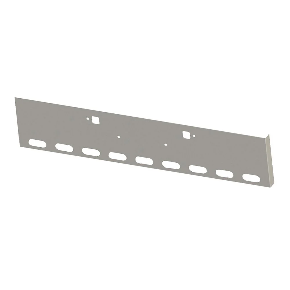 22" Peterbilt 365, 367, 388, 389, 567 Boxed End Chrome Bumper with 9 Oval Light and Tow Holes Cutouts