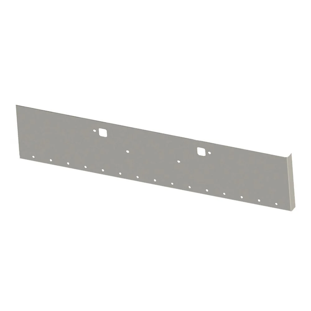 22" Peterbilt 365, 367, 388, 389, 567 Boxed End Chrome Bumper with Fifteen 3/4" Light and Tow Holes Cutouts