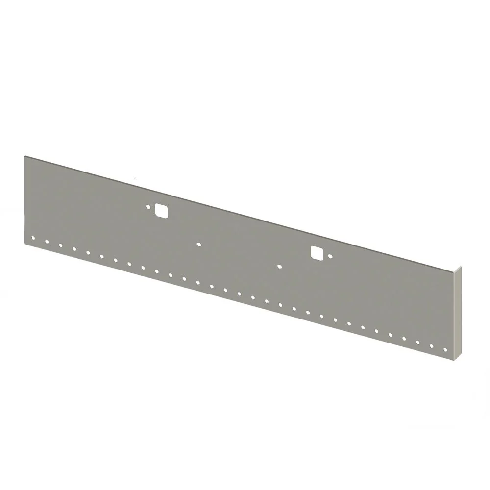 22" Peterbilt 365, 367, 388, 389, 567 Boxed End Chrome Bumper with Thirty-One 3/4" Light and Tow Holes Cutouts