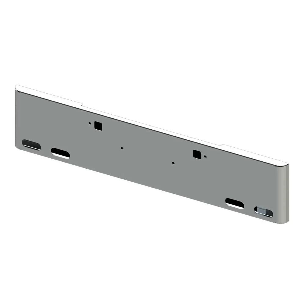 22" Peterbilt 365, 367, 388, 389, 567 Kenworth W990 Rolled End Chrome Bumper with Four Oval Light and Tow Cutouts