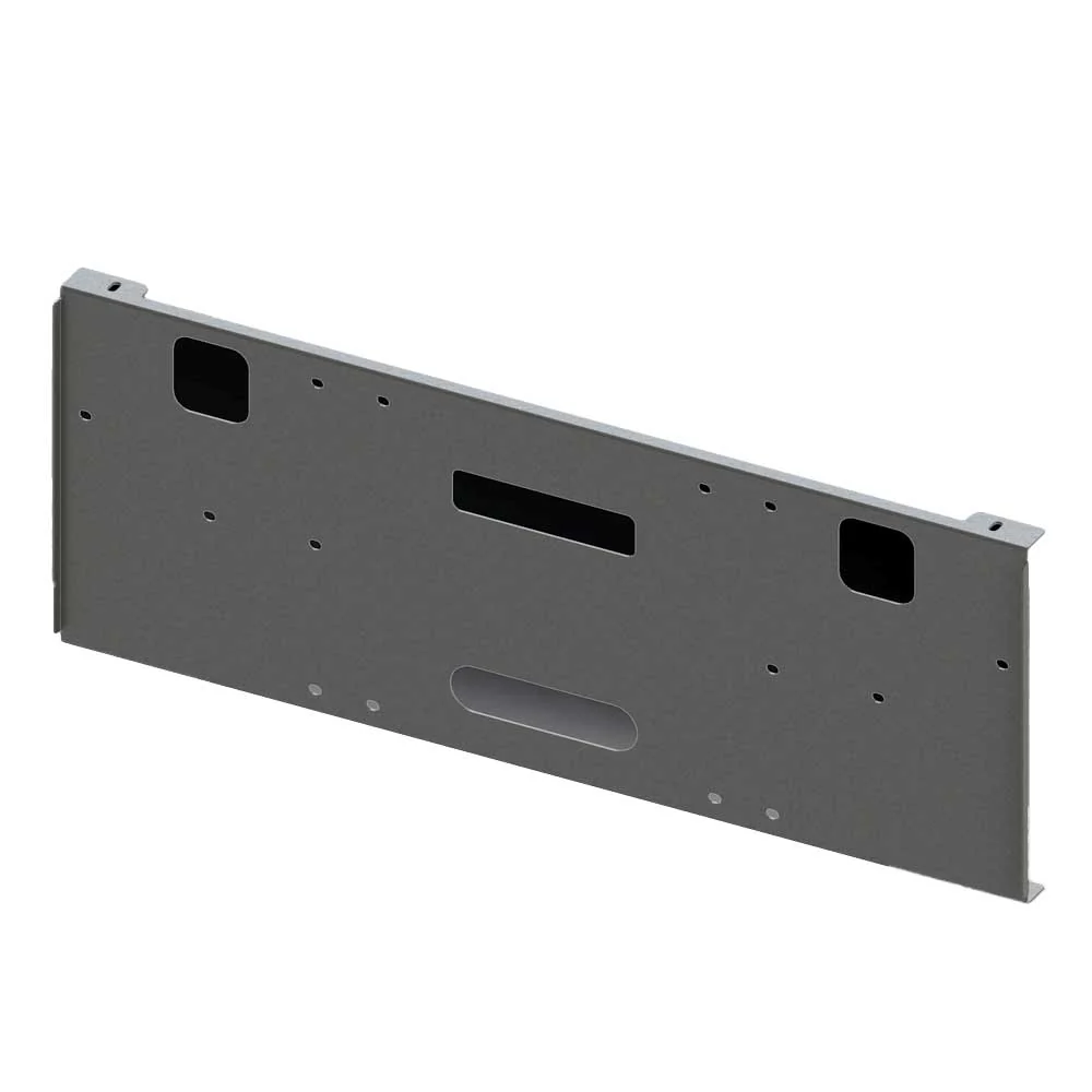22" Powder Coasted Carbon Steel Mounting Plate for Lincoln Chrome Freightliner Blind Mount Bumpers