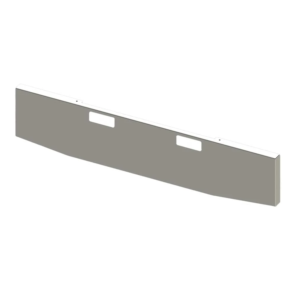 22" Tapered Boxed End with Tow Holes Chrome Blind Mount Bumper for Peterbilt 359